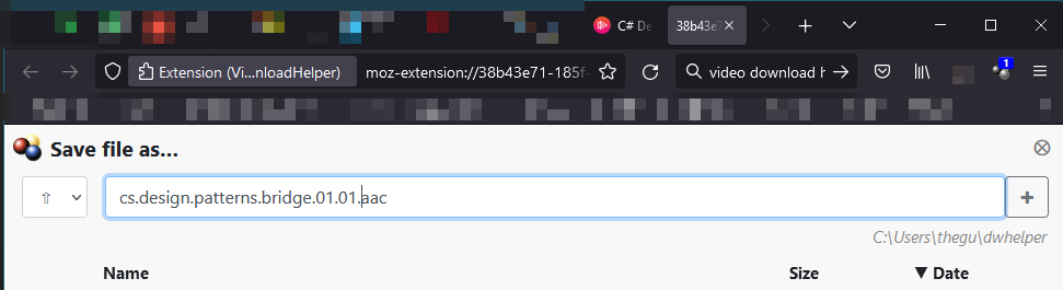 vdh entry save file as