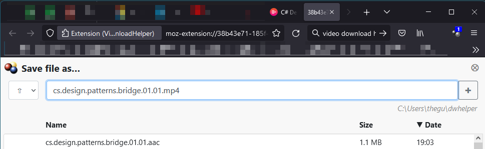 vdh entry save file as